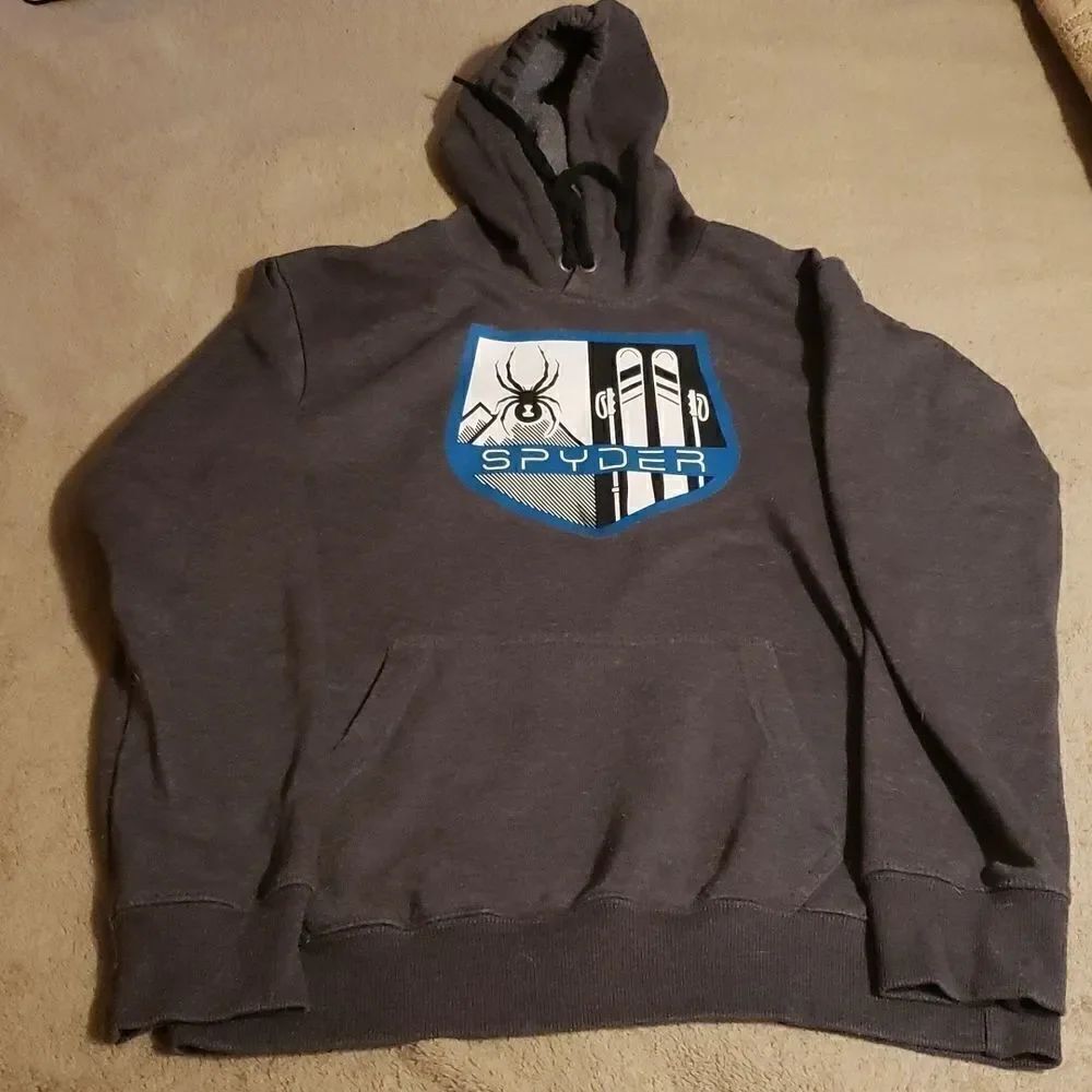 SPYDER Mens Small Sweatshirt.  Gray.
